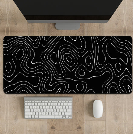Résumé Rationalisé Ligne-pattern Non-dérapant Grande Mouse Pad