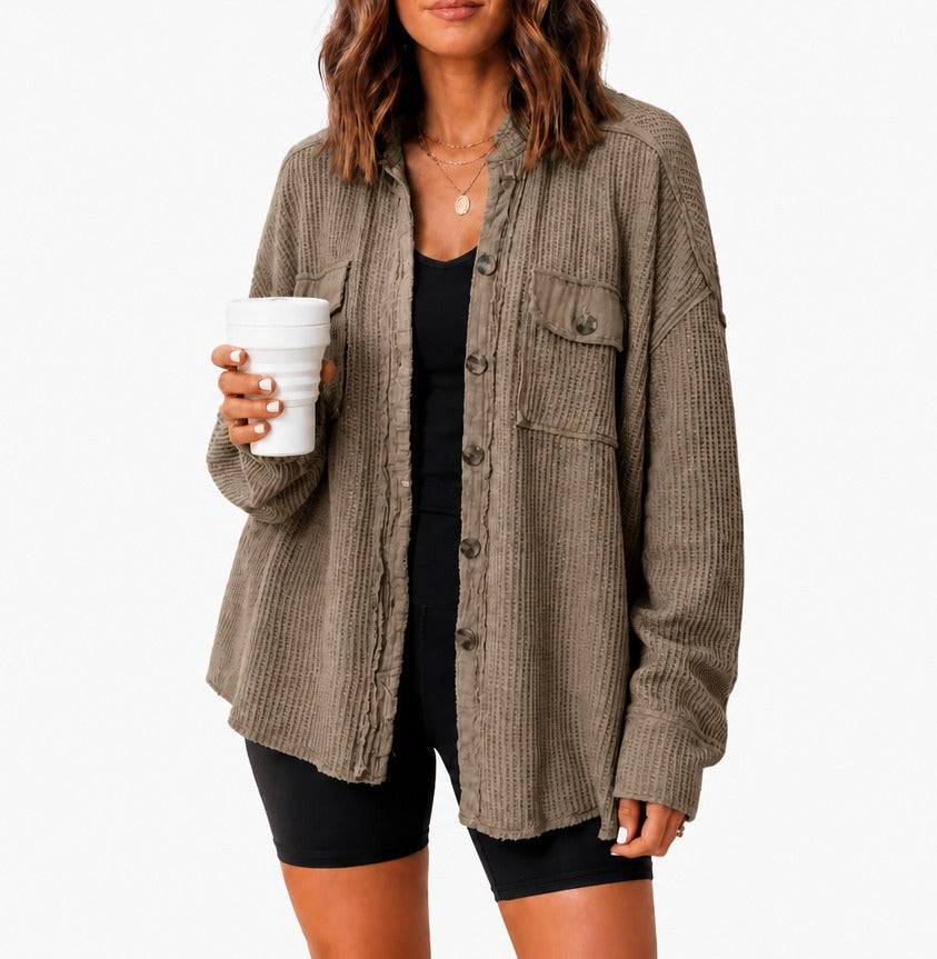 Veste de cardigan pour femmes à manches longues à l'automne
