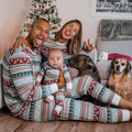 Noël Imprimé Parent-enfant Port de vêtements de maison Ensemble familial Pajamas