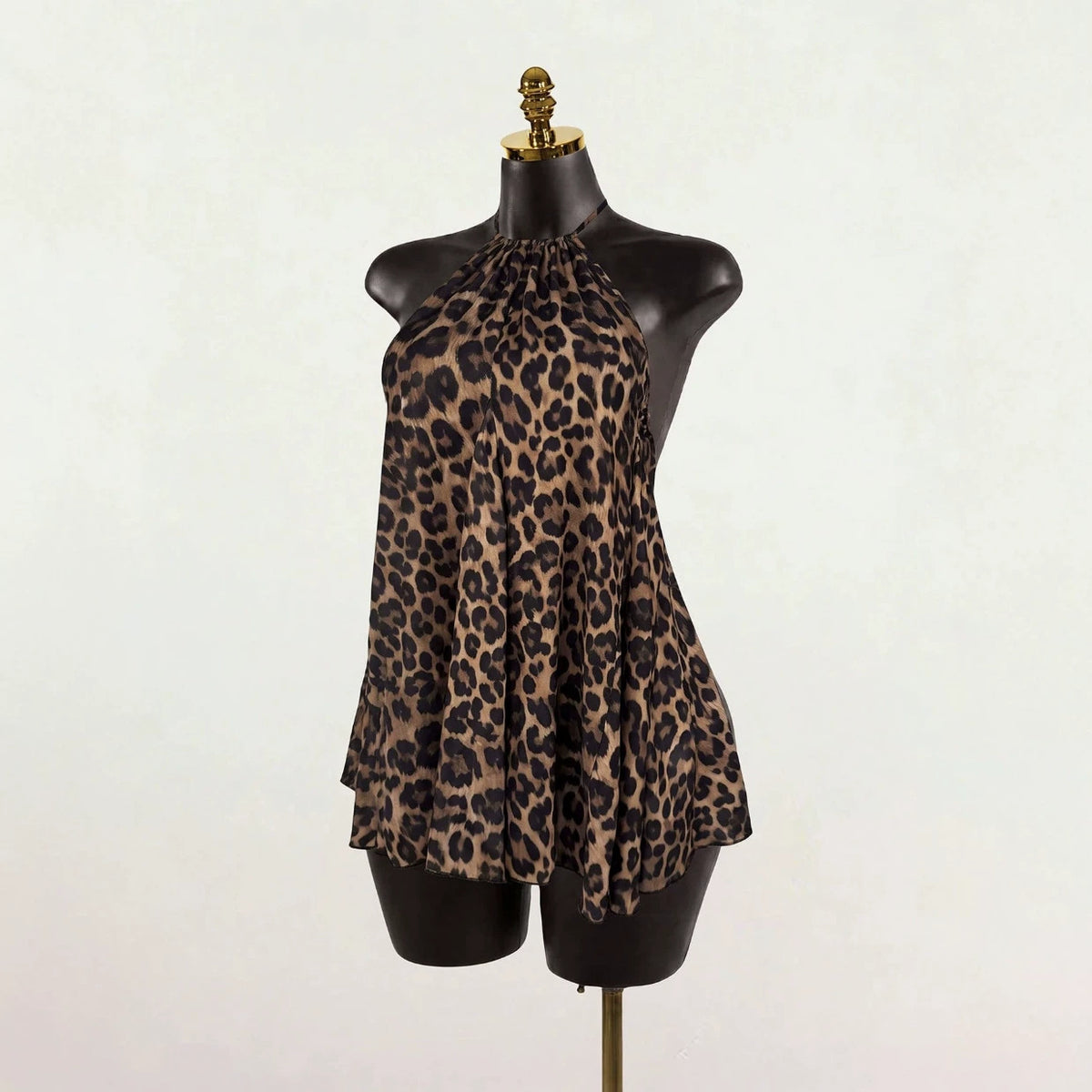 Femmes sans manches Vintage-Print Resort Top