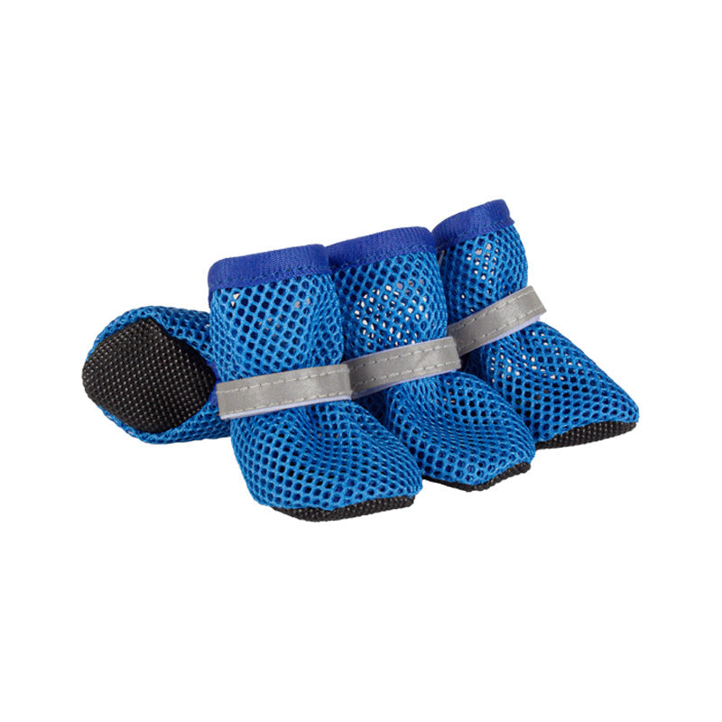 Chaussures de chien d'été antidérapantes respirantes et portables