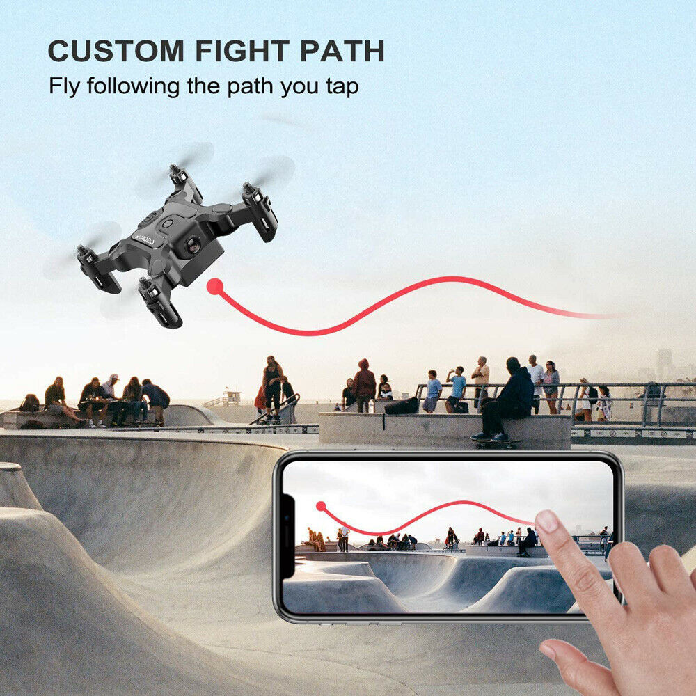 AU V2 Mini Drone Selfie WIFI FPV avec caméra HD pliable bras RC Quadcopter Toy.
