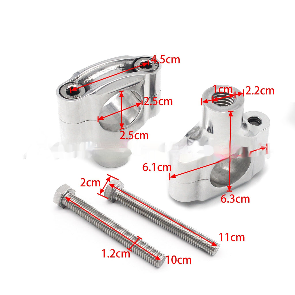 Modification moto Diamètre universel 1 poignée argent