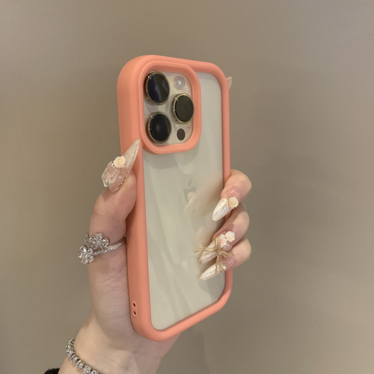 Advanced Case of Solid Color Drop-Resistant Transparent Phone