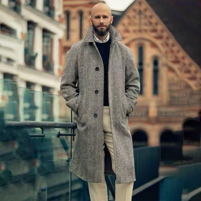 Manteau de laine de cachemire décontractée, souple