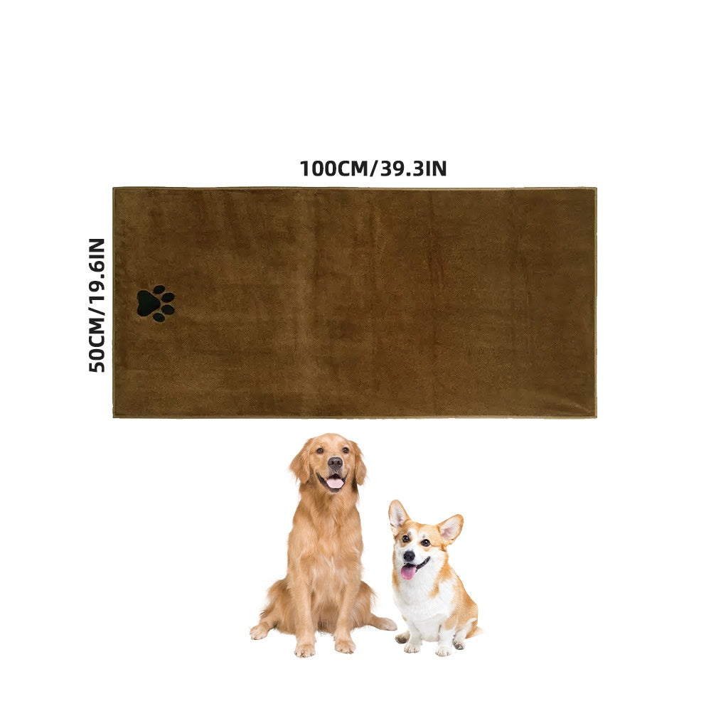 Serviette de bain pour animaux de compagnie Séchage rapide Très absorbant Extra grand et épais en Ultra Fine Mi
