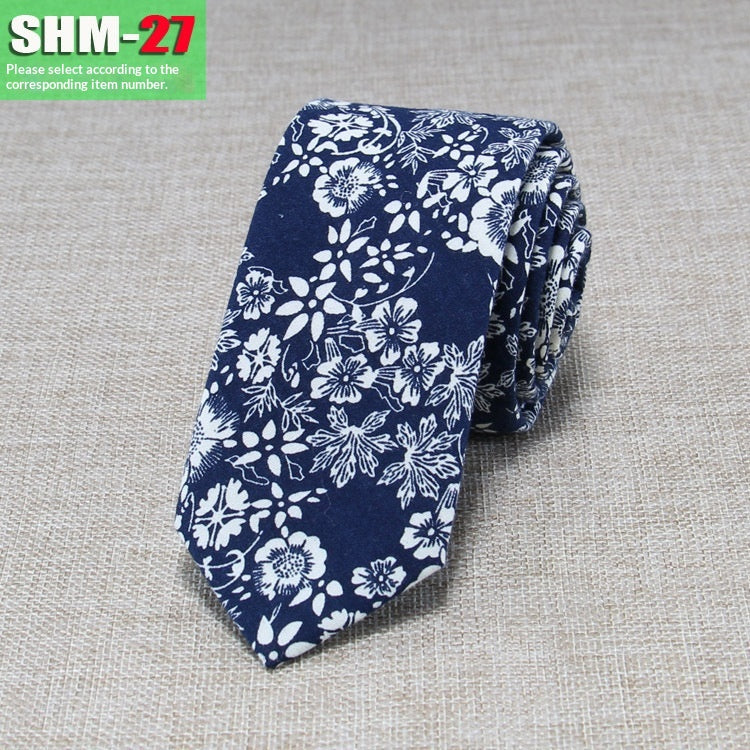 Narrow Casual Patterned Tie pour les hommes