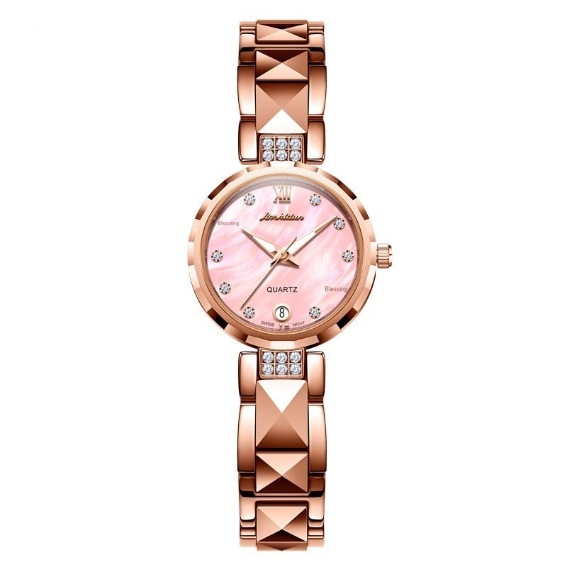 Montre Quartz Marque de luxe certifiée suisse Petite Élégante Montre Bangle résistant à l'eau