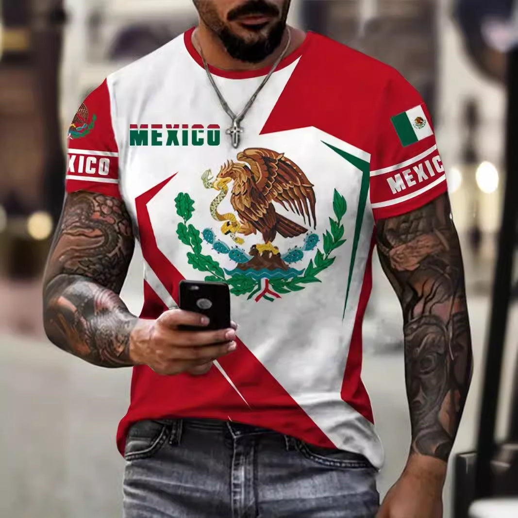 T-shirt Eagle and Snake T-shirt à col rond à manches courtes pour homme
