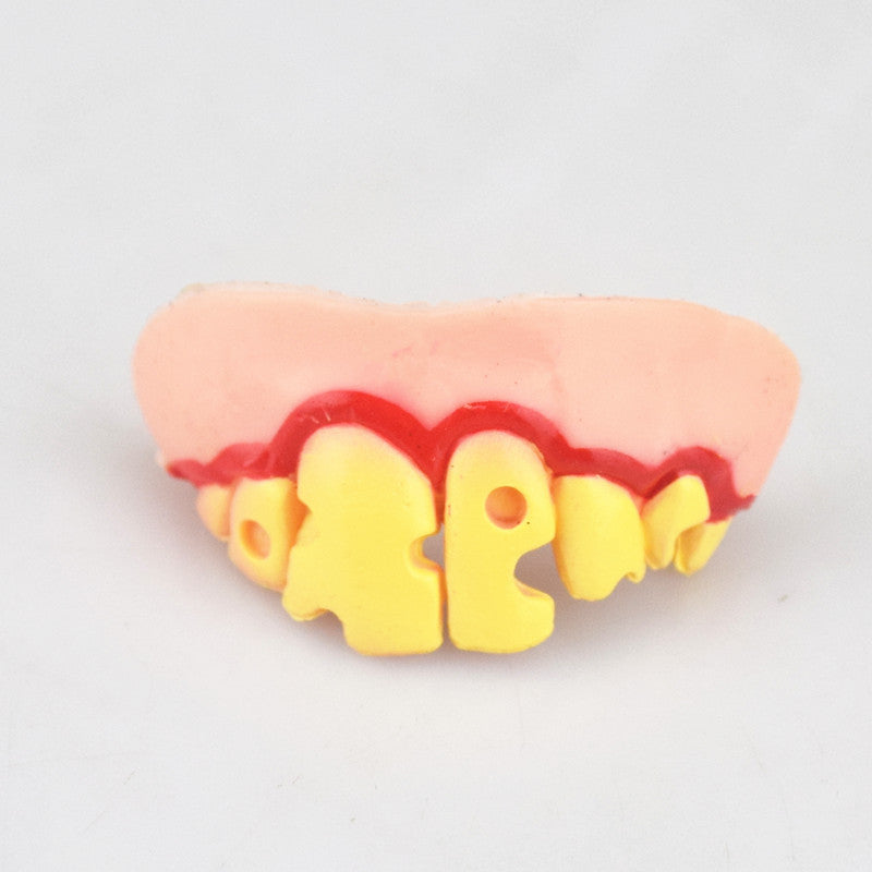 Mode simple Halloween faux jouets de dents étranges
