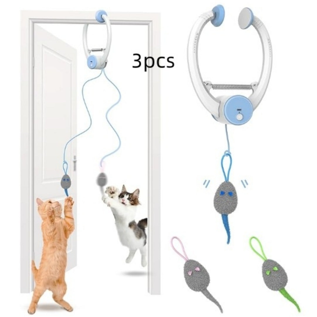 Couleur Beating Souris porte-porte électrique suspendu Automatic Interactive Toy