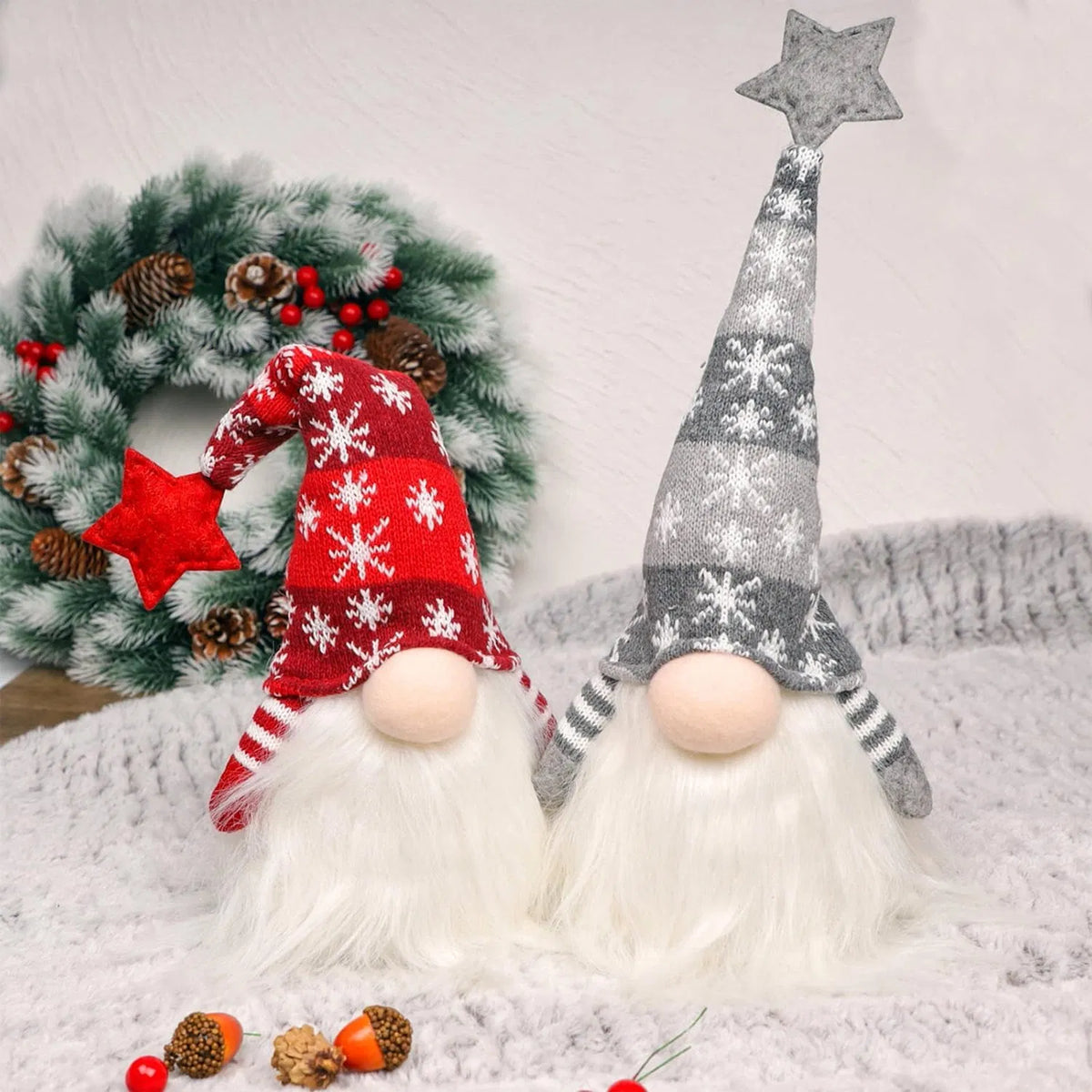 Gnome de Noël éclairé