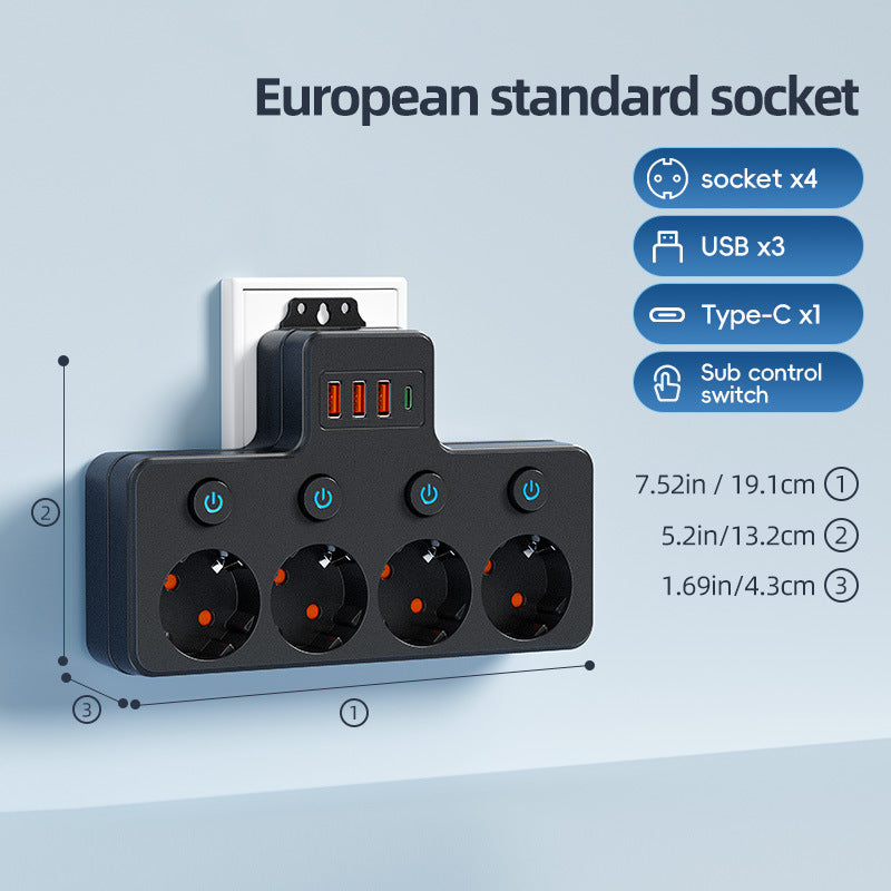 Connecteur de ligne d'alimentation domestique standard européen