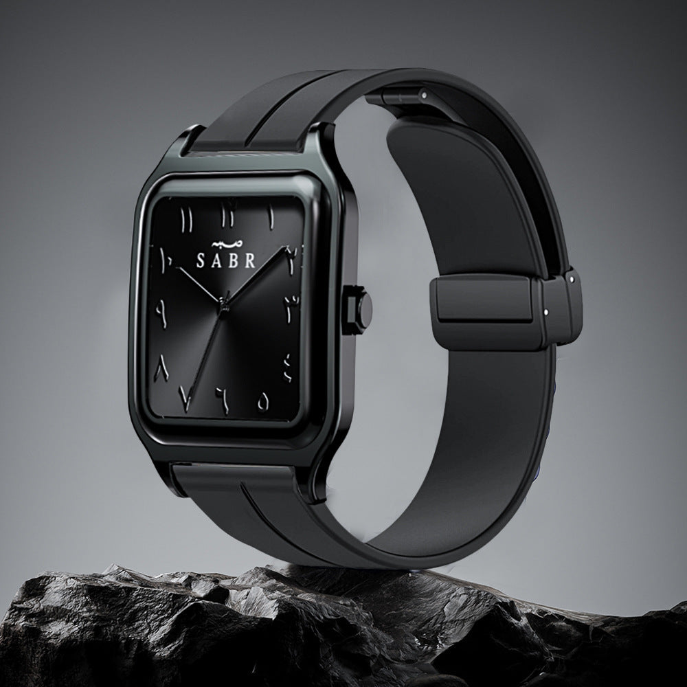 Montre à quartz métallique élégante haut de gamme