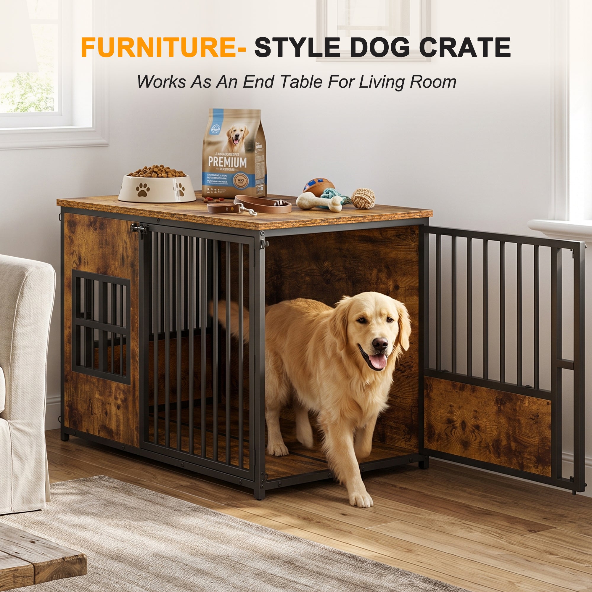 Meubles de caisse de chien en bois