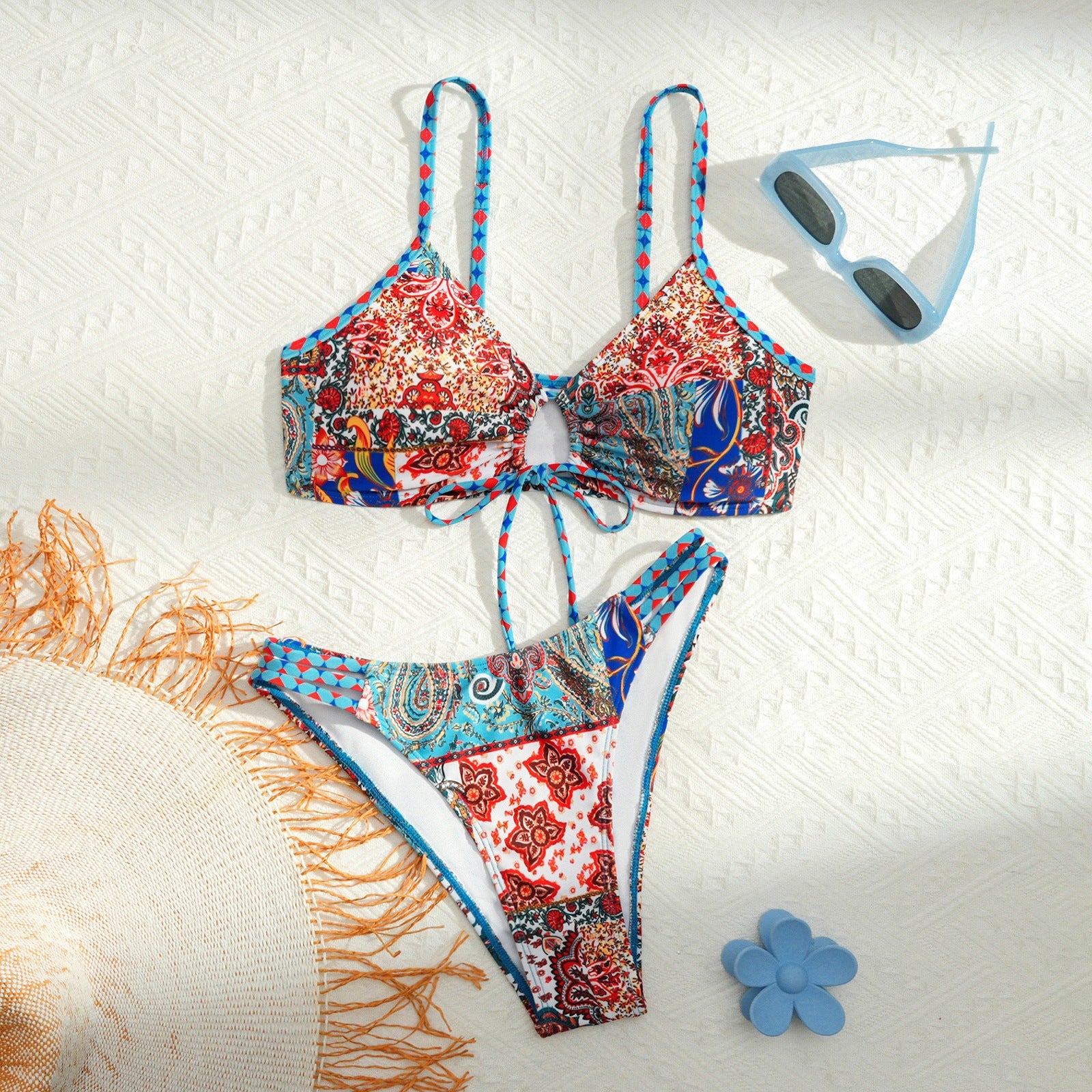 Femme imprimé floral Sexy Bikini à deux pièces