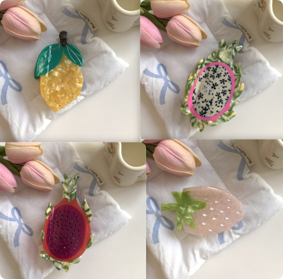 Poignée de fruits Accessoires pour cheveux acétate minoritaire