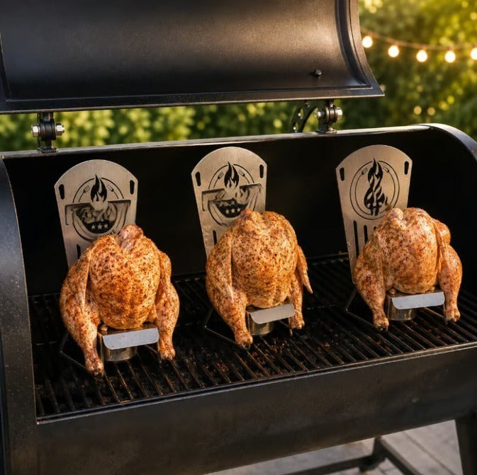 Chaise de poulet en conserve de bière pratique et portable