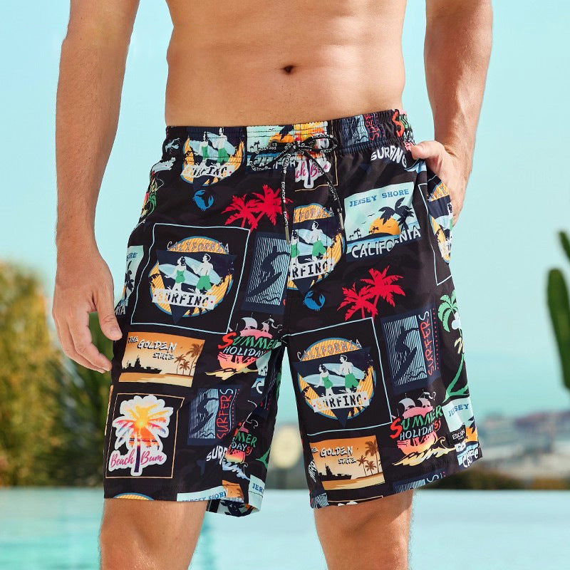Couples en vrac Short de plage à séchage rapide avec impression numérique