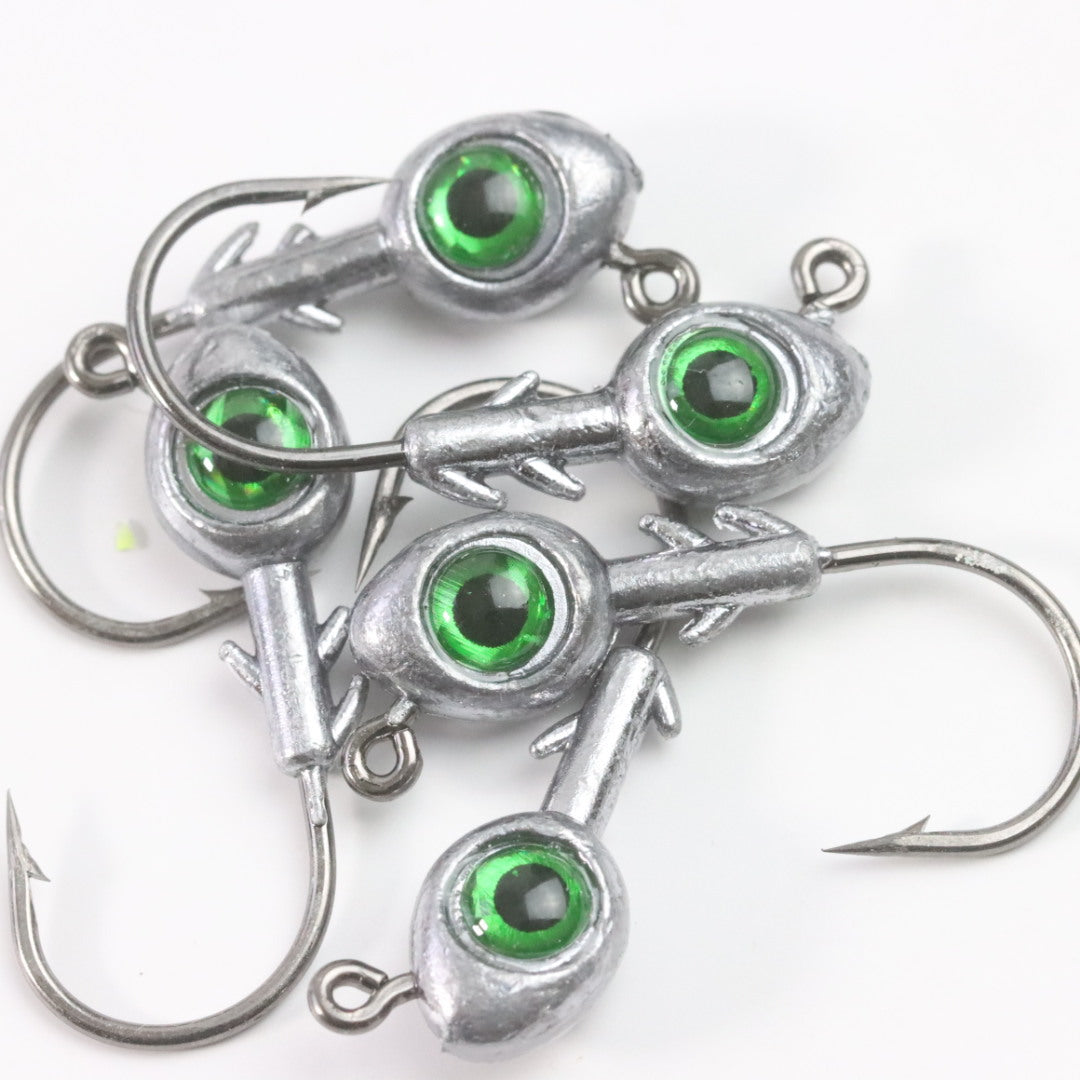 Cambrian Big Eye Fish Head Jig Crochet