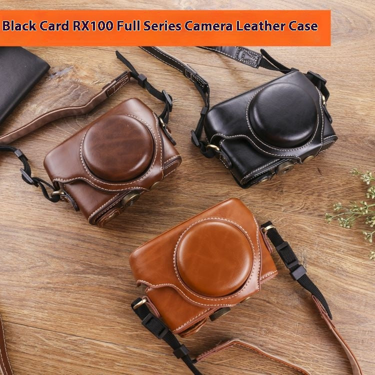 Sac à appareil photo Black Card Protective Leather Case