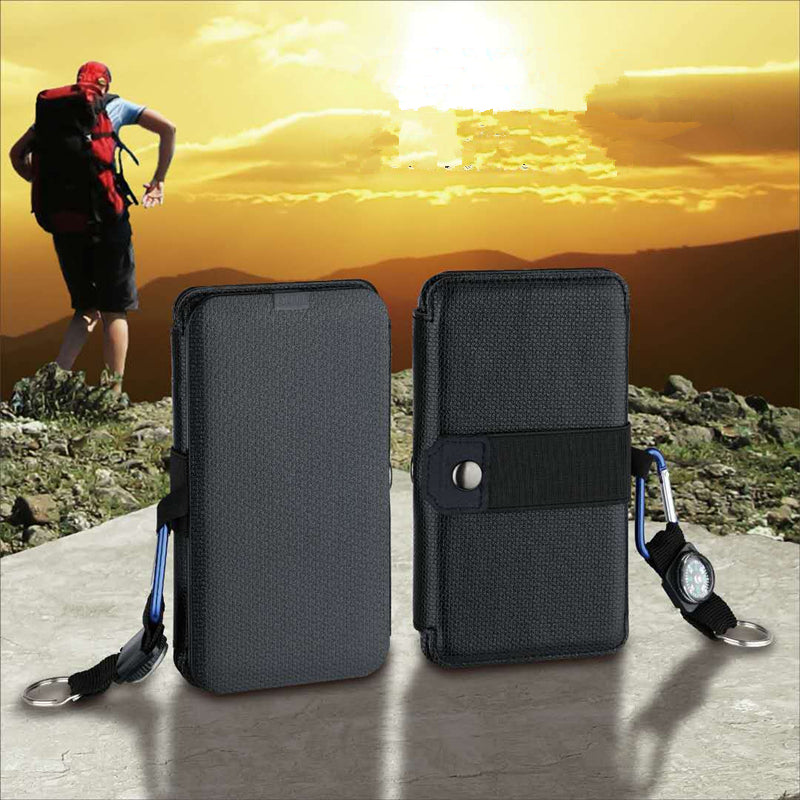 Chargeur de panneau solaire pliant extérieur Portable 5V 2.1A Appareils de sortie USB Camp Randonnée Backpa