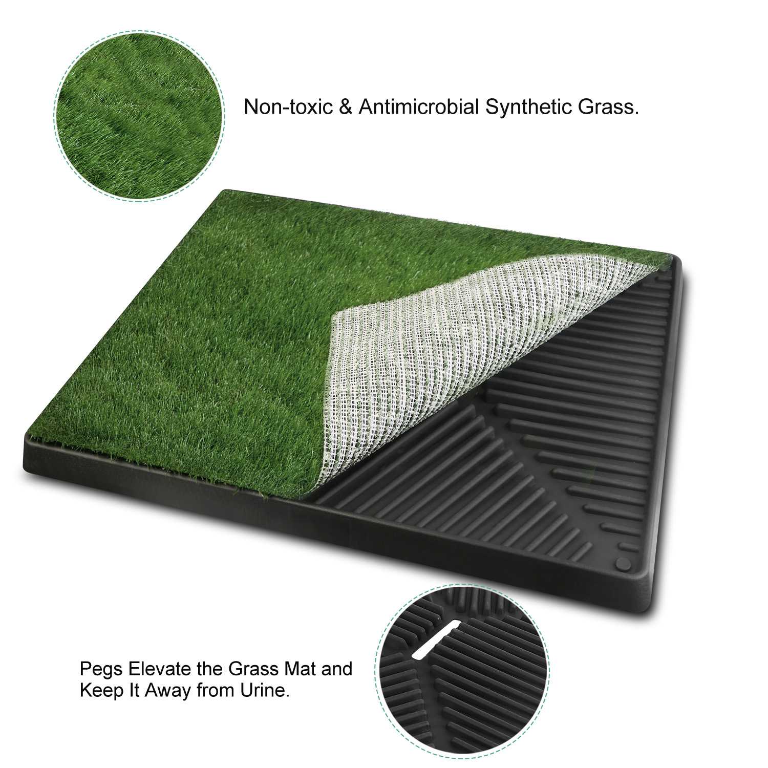 1Pc Dog Potty Training Artificial Grass Pad Pet Cat Toilette Trainer Mat Puppy Loo Tray Turf