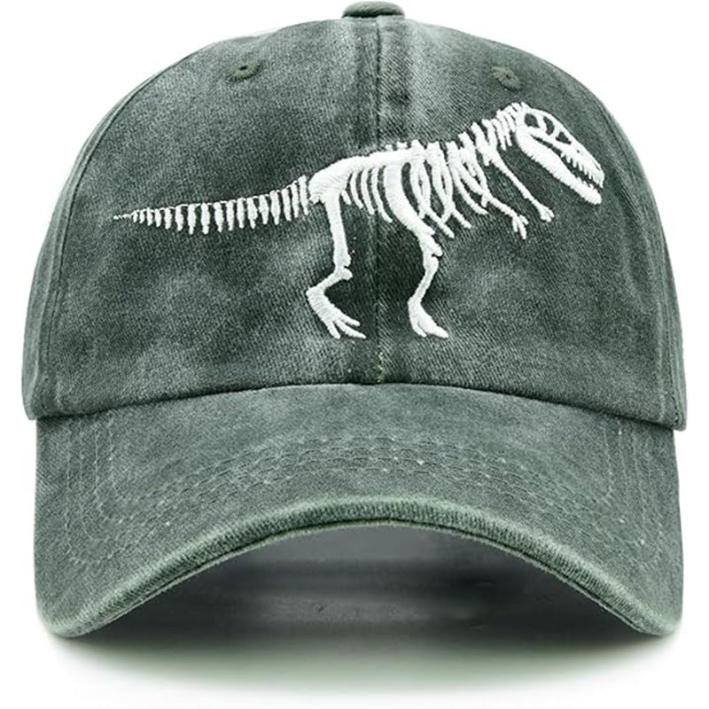 Casquette de baseball brodée de Tyrannosaure protectrice du soleil