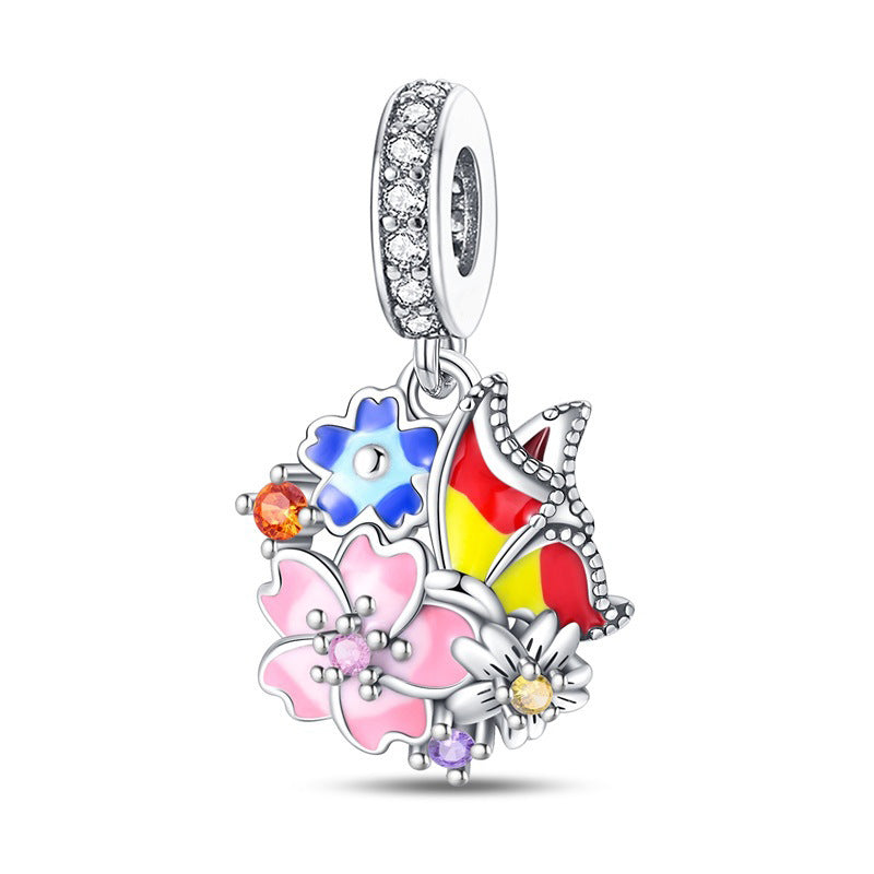 Bracelet pendentif caméléon irisé noctilucent bricolage Accessoire