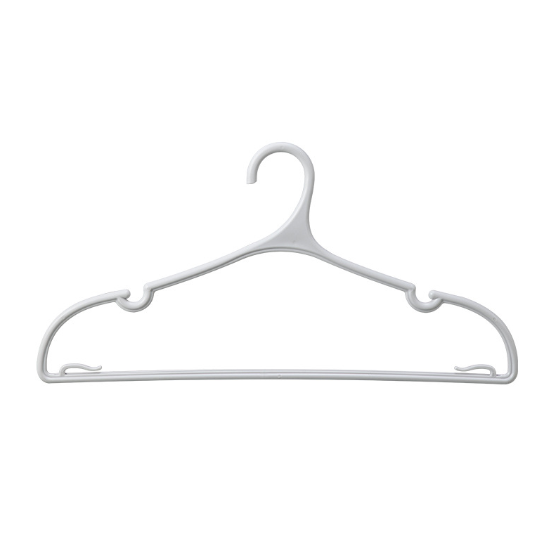 Cintre antidérapant rainure-ivory blanc-pp-1 pièce