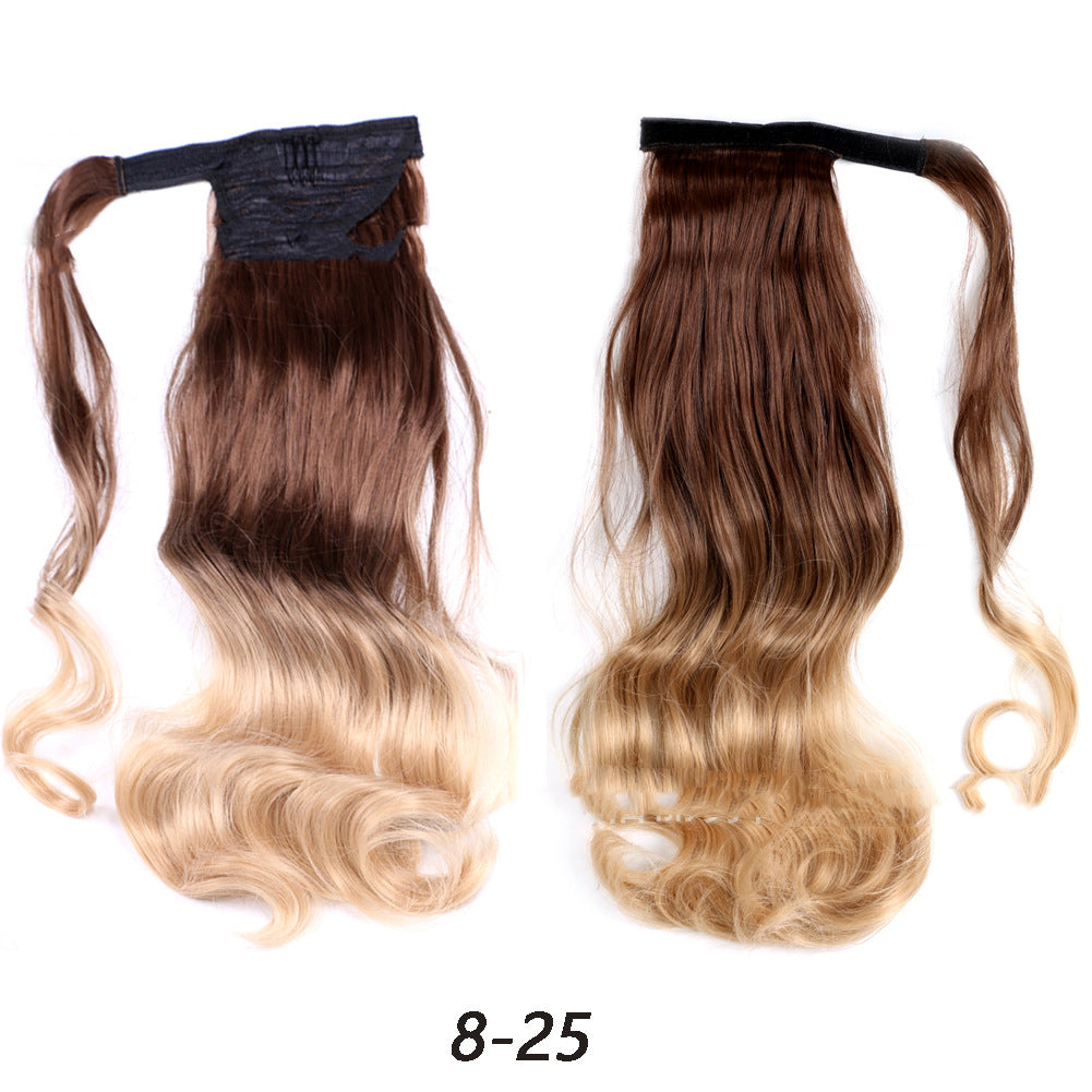 Perruque de fibre chimique dynamique Velcro Ponytail