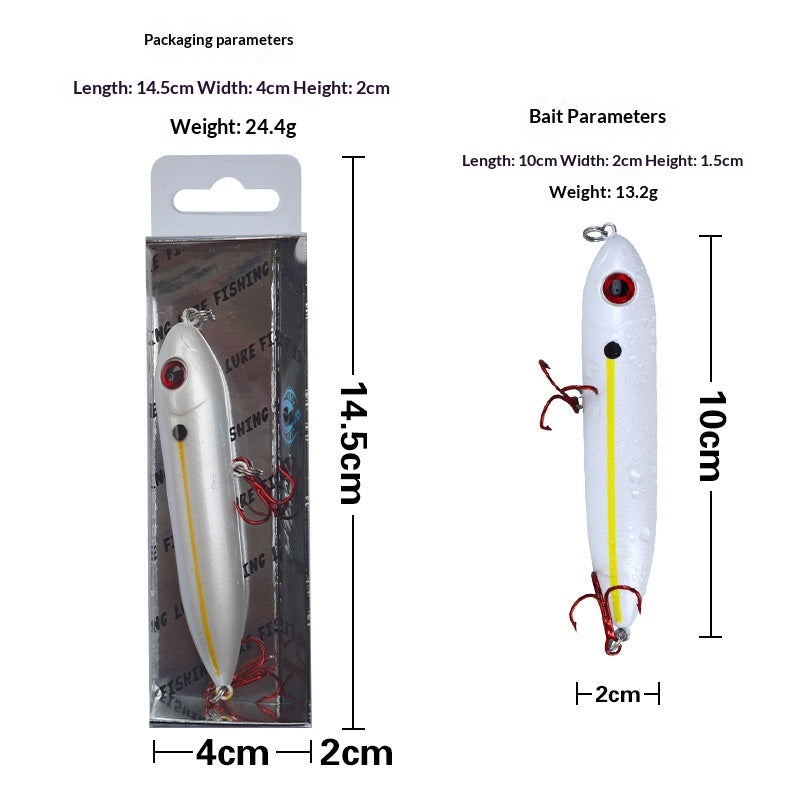 Exclusive Lifelike Fish-eye Tackle Floating Pencil Lures pour la pêche au lure