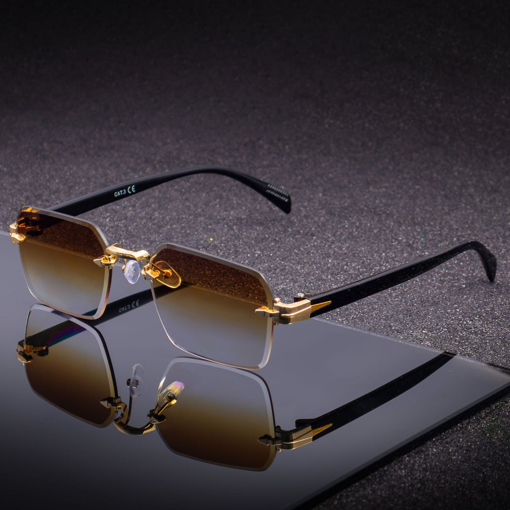 Lunettes de soleil homme sans cadre