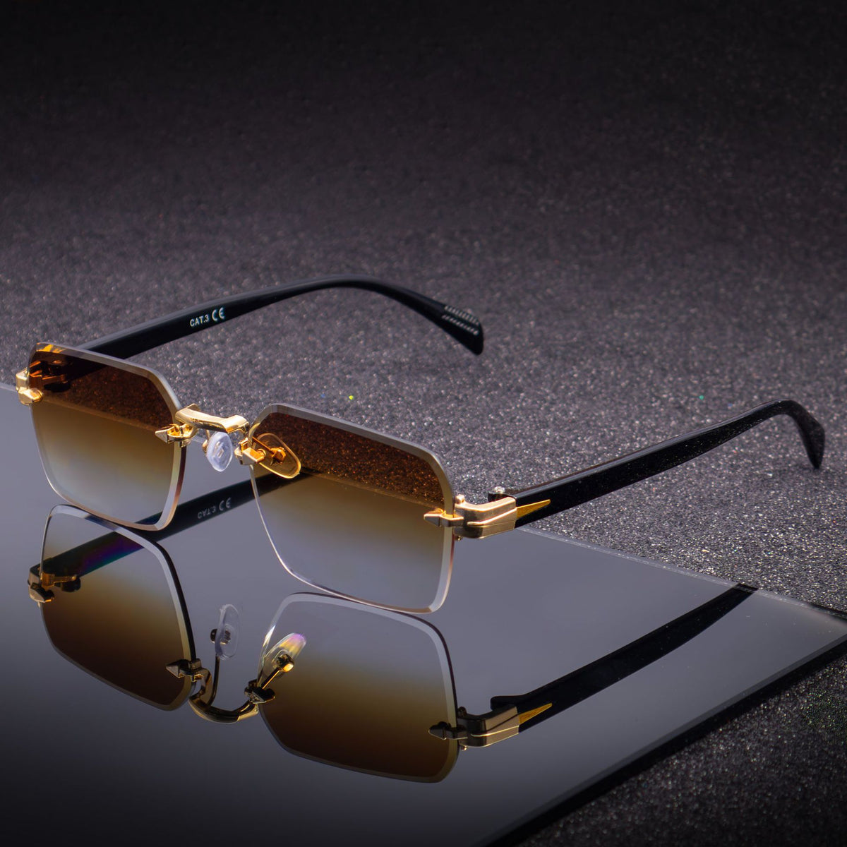 Lunettes de soleil homme sans cadre