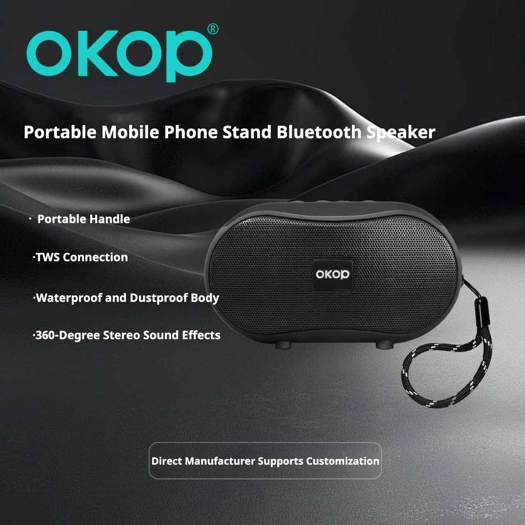 KP-595 Haut-parleur Bluetooth portable Mini haut-parleur avec support d'accueil subwoofer longue durée de vie de la batterie
