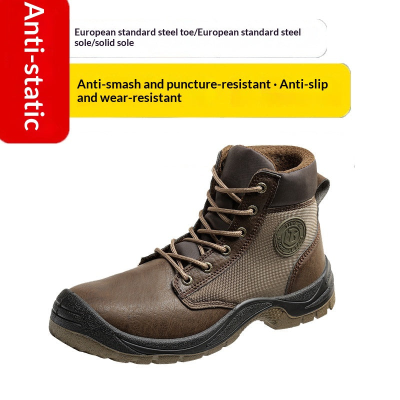 Bottes de sécurité statiques pour hommes - Anti-peinture et protection contre les impacts