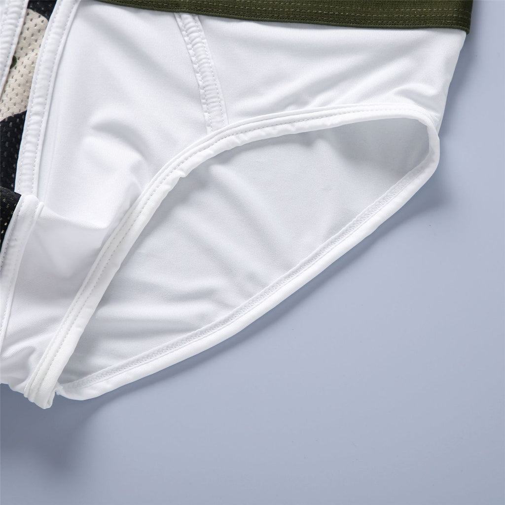 Lait pour hommes Soie Basse Taille Élastique Sac en trois dimensions Slip confortable