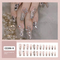 24 pièces de poudre à paillettes en forme de cercueil de style long Français