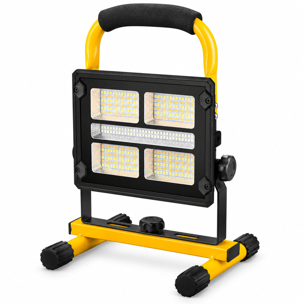 Affichage de batterie rechargeable alimenté par le solaire Type C LED Lampe d'inondation W877 3 Sécurité extérieure