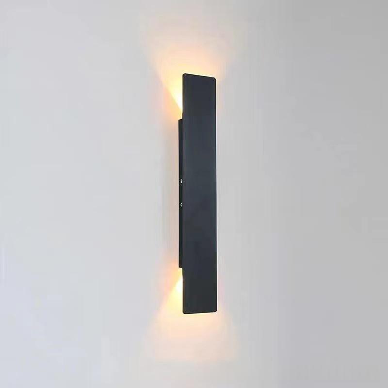 Nordic Minimalism Hotel Villa Courtyard Pilier Lamp Strip Fond Design Square Wall La