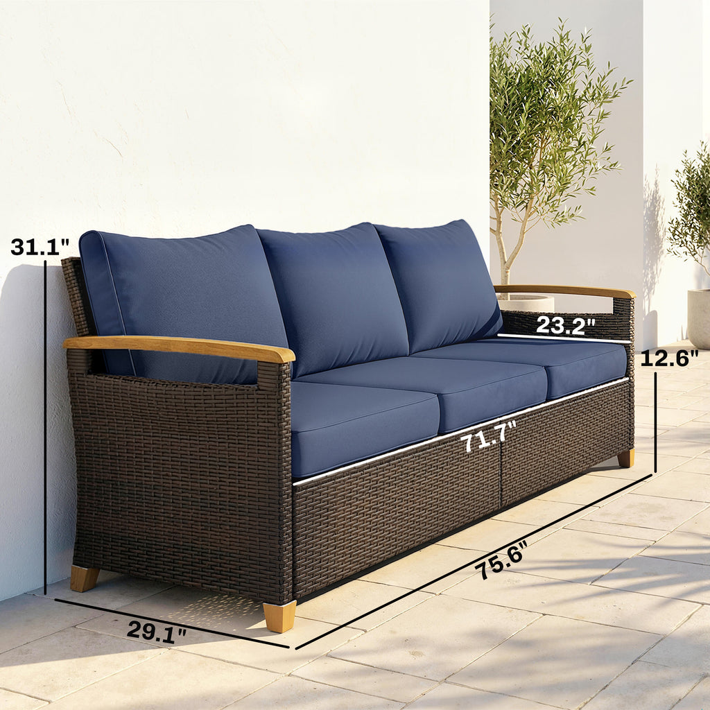 3 Seater Couch Outdoor Canapé