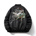 Style national Retro Auspicious Dragon Brodery Veste Hommes Bomber Manteau