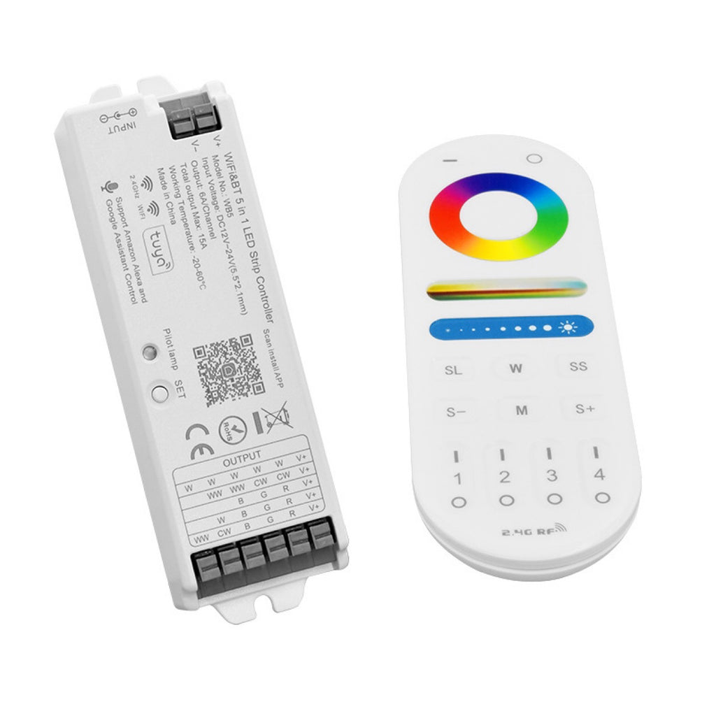 Wi-Fi Graffiti Controller 5-en-1 Tuya Controller APP pour le contrôle des téléphones portables