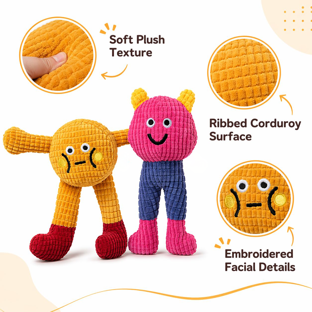 Jouets à mâcher avec le chat et le chien à l'intérieur