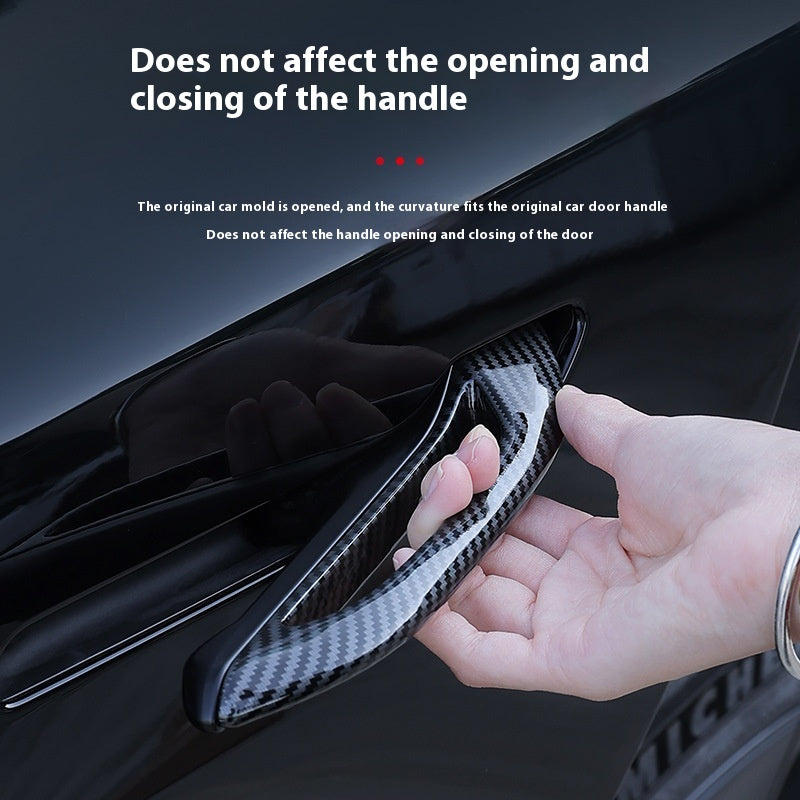 Tesla carbon fiber door handle