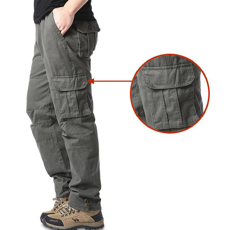 Pantalon d'automne pour hommes Pantalon d'automne à l'air libre pour hommes Coton extérieur Trou casual américain
