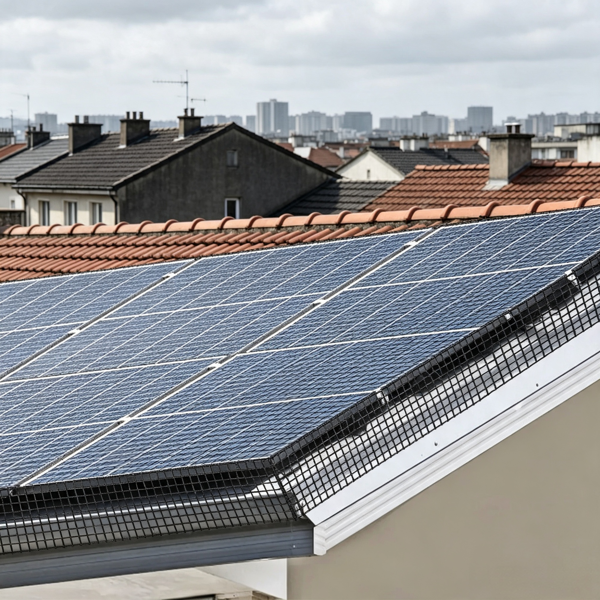 8 pouces X 1 00ft Solar Panel Bird Guard Kit