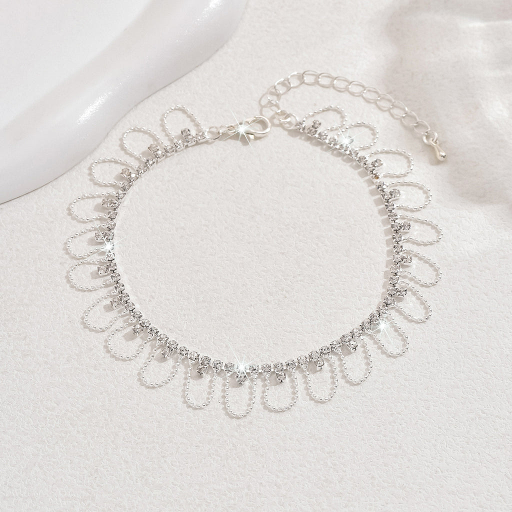 Style du commerce extérieur Perles douces rondes Dentelle Anklet