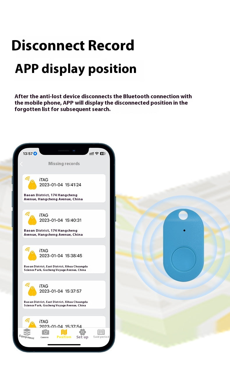 Plastic Droplet Anti Loss Device Intelligent Bluetooth bidirectionnel