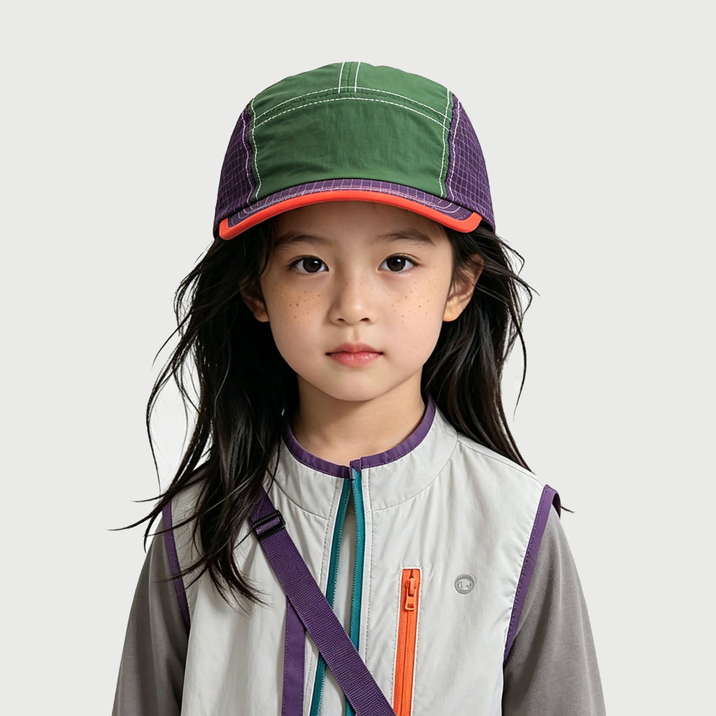 Chapeau pour enfants Style japonais Outdoor Bloqué couleur Léger et séchage rapide